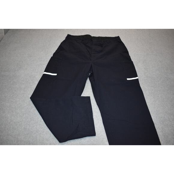 Stan Herman Work Pants Mens Size 40 x 31 Federal Blue Reflective Polyester Blend - Picture 1 of 5